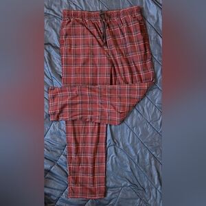 Nautica Men's Red Plaid Pajama Pants. Size L